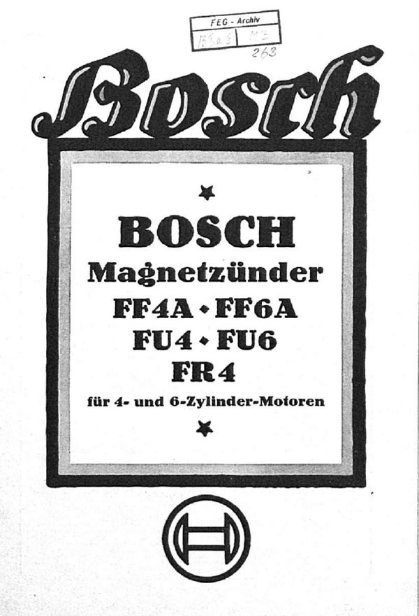 Bosch Magneto FF4A FF6A FU4 FU6 FR4